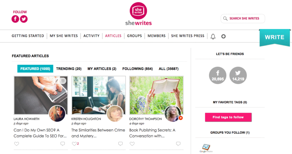 Laura Howarth Featured On SheWrites