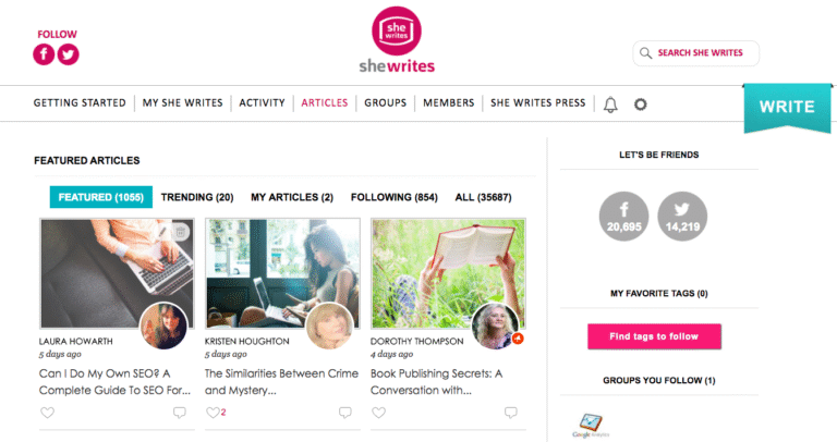 Laura Howarth Featured On SheWrites