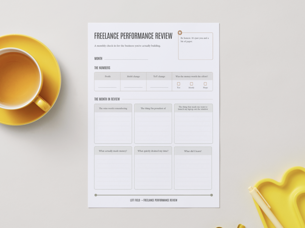 Freelance Performance Review Template
